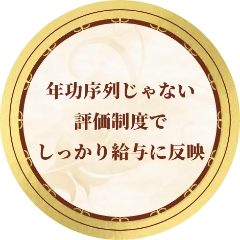 年功序列じゃない評価制度でしっかり給与に反映